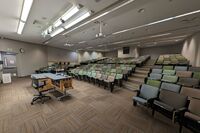 Back of room view of student auditorium seating 