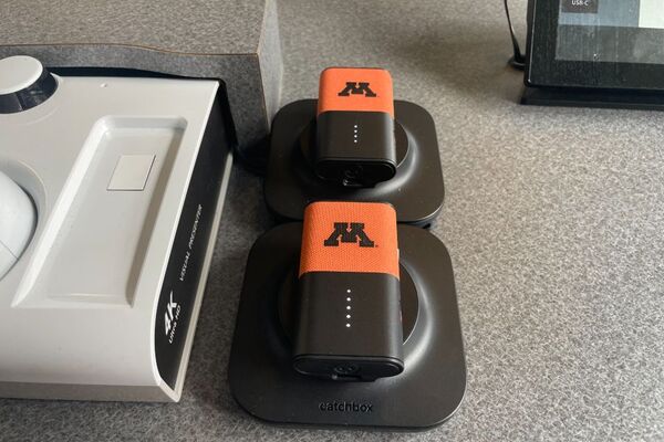 Pedestal - microphones charging on pedestal surface 