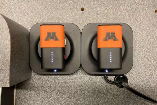 Pedestal - microphones charging on pedestal surface 