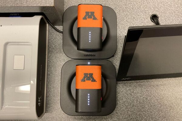 Pedestal - microphones charging on pedestal surface 