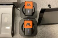 Pedestal - microphones charging on pedestal surface 