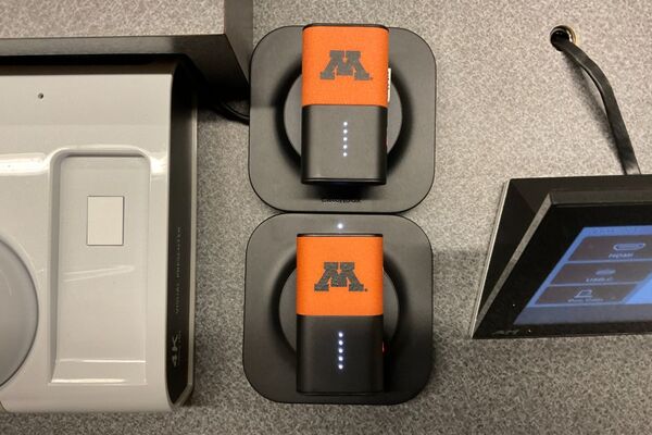 Pedestal - microphones charging on pedestal surface 