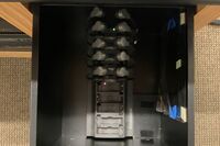 Assisted listening devices charging inside drawer