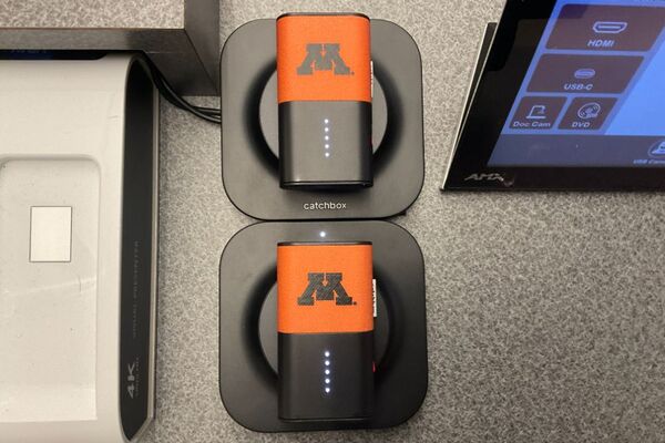 Pedestal - microphones charging on pedestal surface 