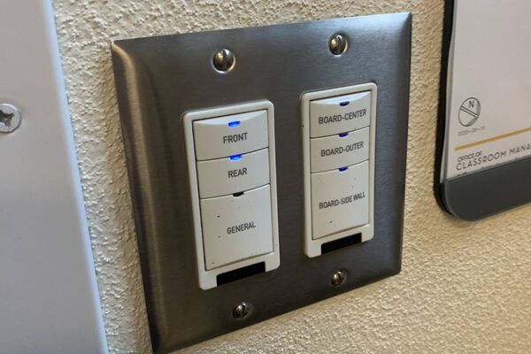 Lighting controls for the room