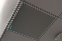 Microphone mounted to the ceiling