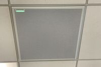 Microphone mounted to the ceiling