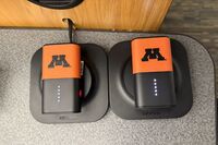 Microphones on top of instructor pedestal 