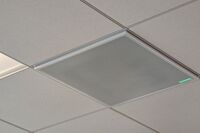 Microphone mounted to the ceiling