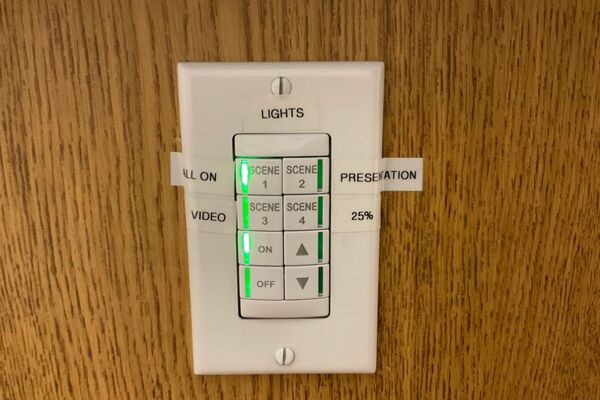 Lighting control panel
