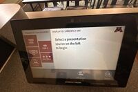 Touchscreen control user interface showing main page