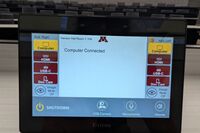 Touchscreen control user interface showing main page