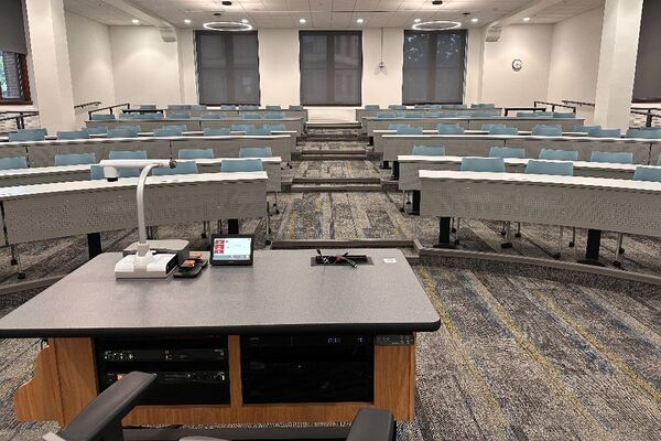 Back of room view of student seating
