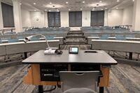 Back of room view of student seating