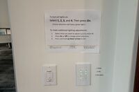 Lighting control panel