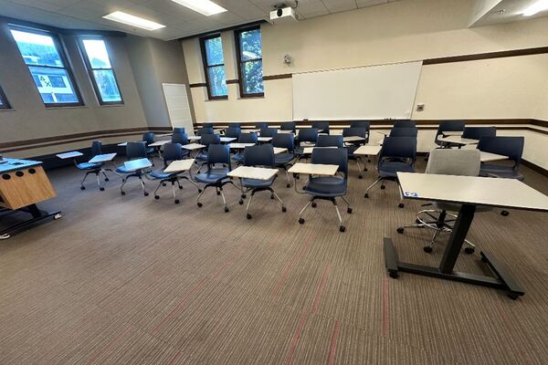 Back of Room View of Tablet Arm Seating