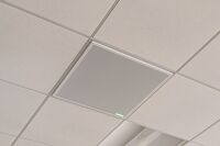 Microphone mounted to the ceiling