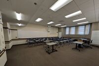 Back of Room View of Tablet Arm Seating