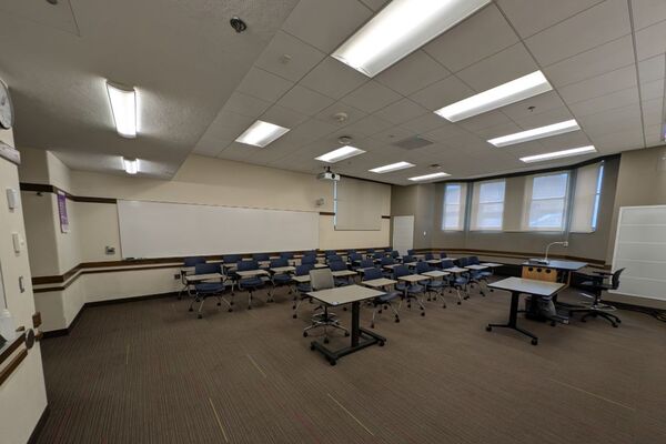 Back of Room View of Tablet Arm Seating