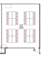 Layout diagram of room.
